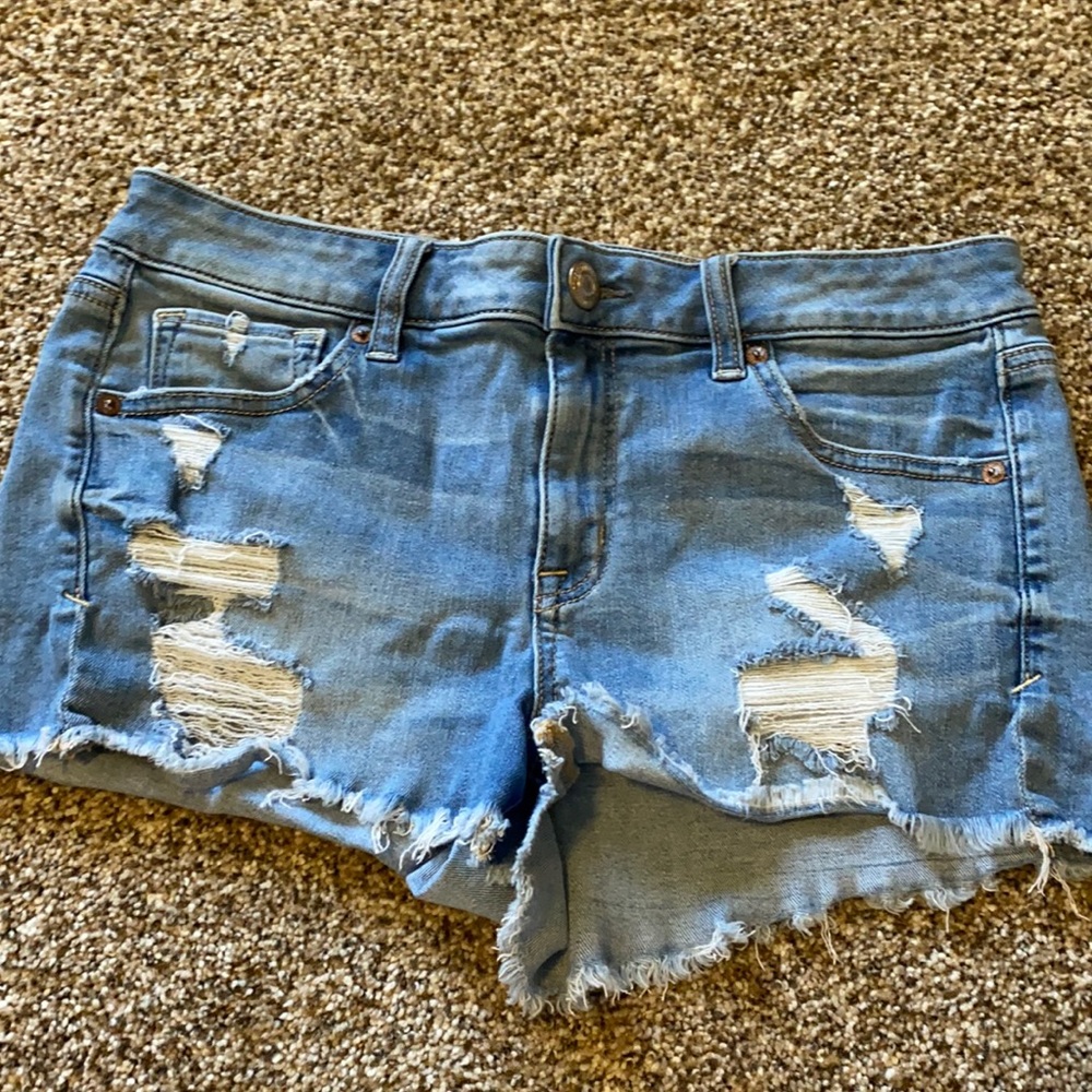 Distressed Jean Shorts